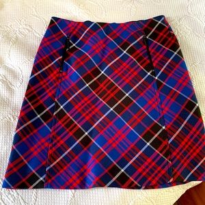 Anne Klein Plaid Skirt